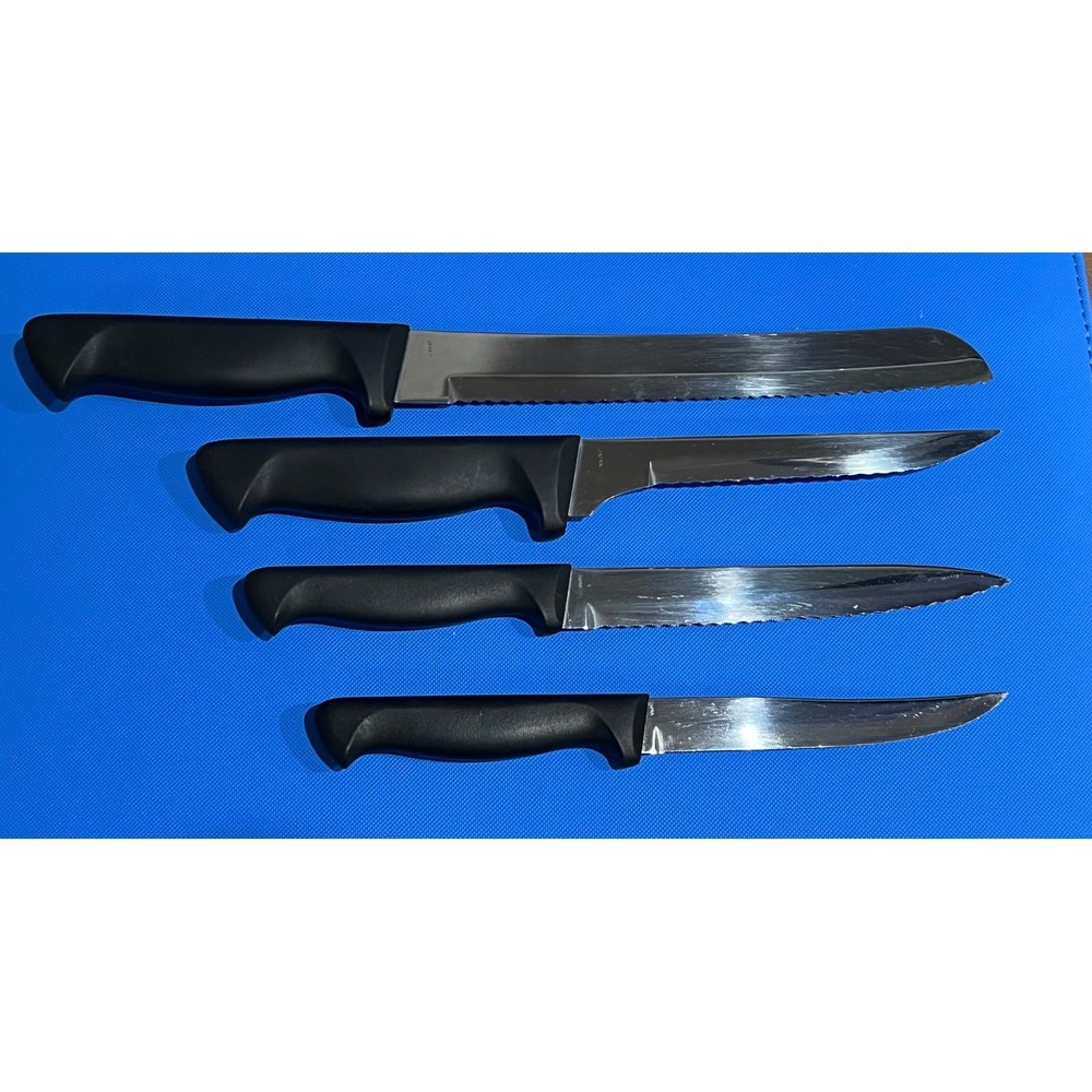 JA Henckels International Everedge Knife Set 4pc Stainless Steel Black Handle - Picture 6 of 10
